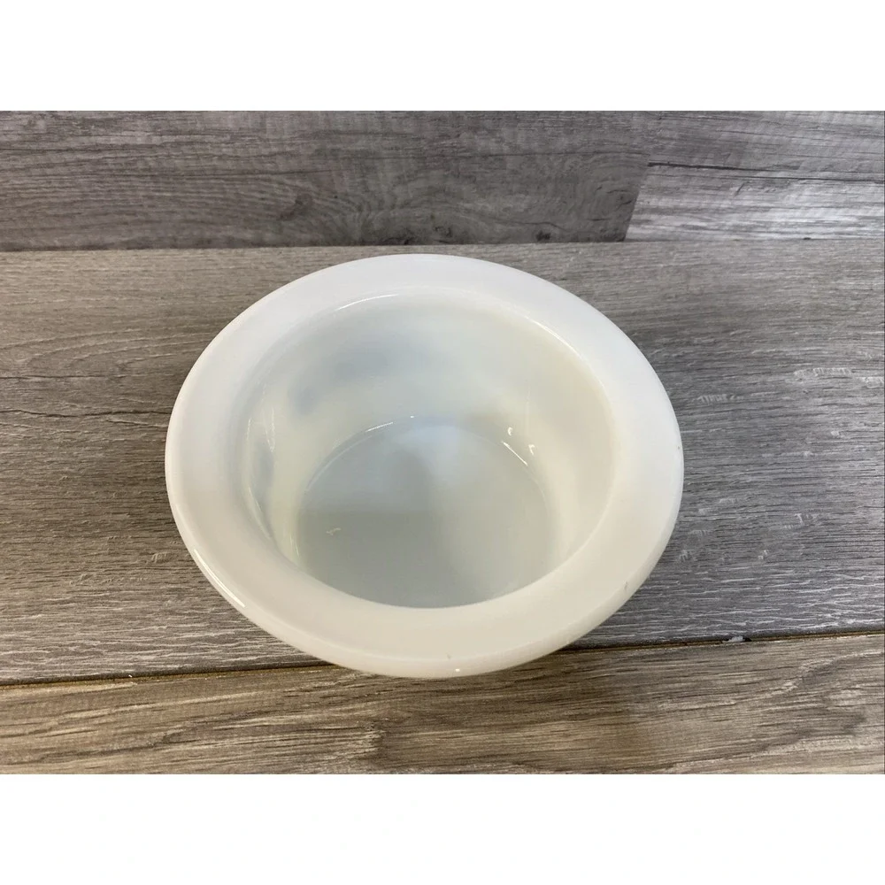 Pyrex Ramekin Custard Cup Unisex OS White Excellent Old Town Blue Floral Onion